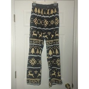 New Orleans Saints NFL Team Apparel Men's Christmas Pajama Pants Size Medium